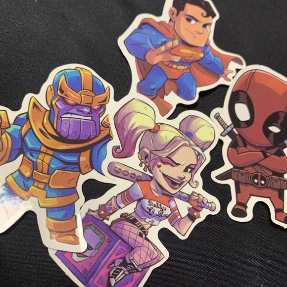 Marvel / DC Sticker set of 15 - Picture 7 of 8